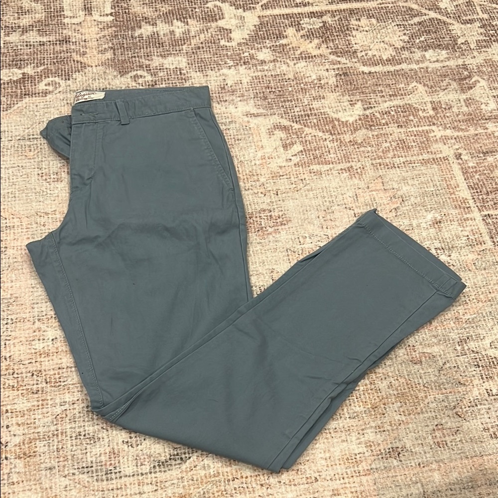 Original Penguin Gray Chino Pants with Slim Fit Design